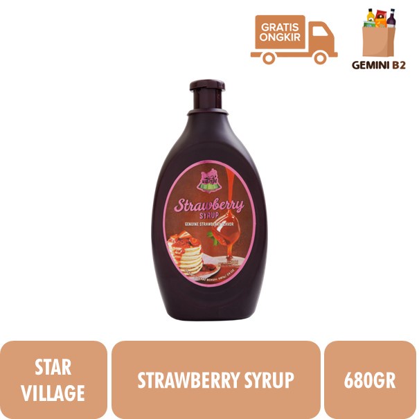 

Star Village Strawberry Syrup / Sirup Rasa Stroberi 680gr