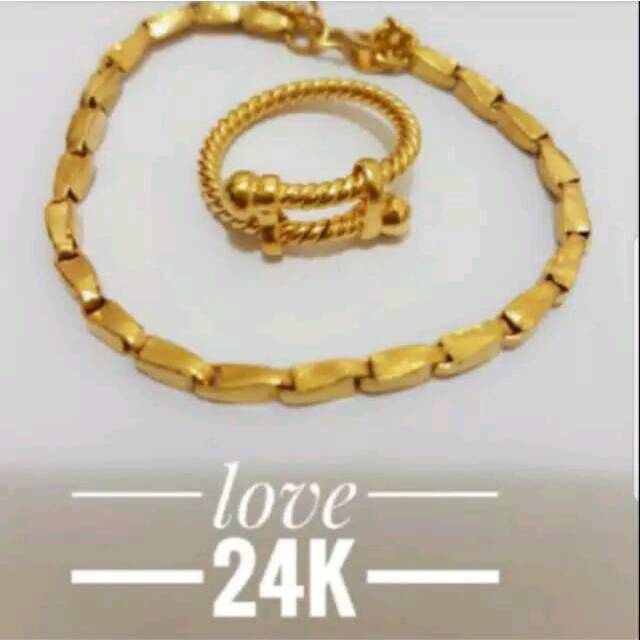 Xuping lapis emas 24k 087