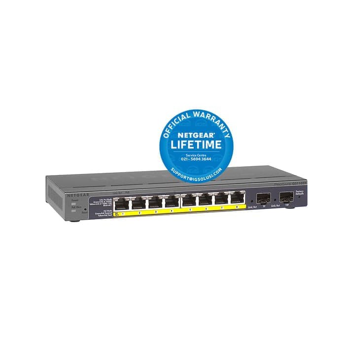 Netgear 8 Port Smart Managed POE Switch (GS110TP)Life Time Warranty