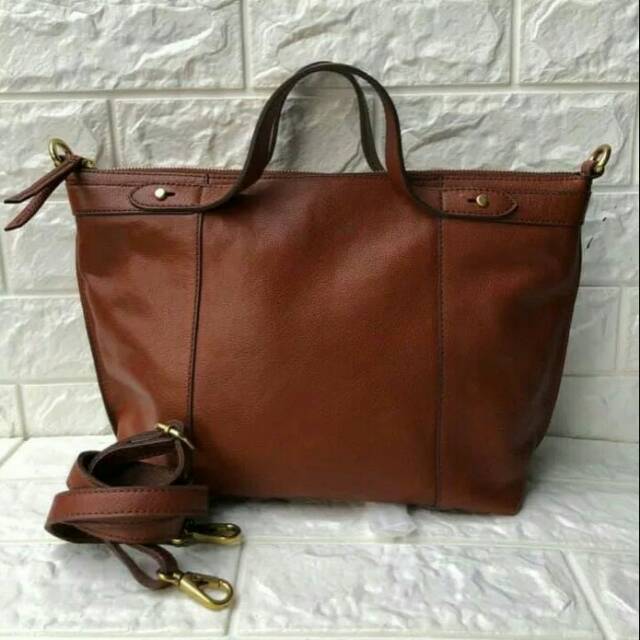 Fossil Sadie Satchel Brown Original