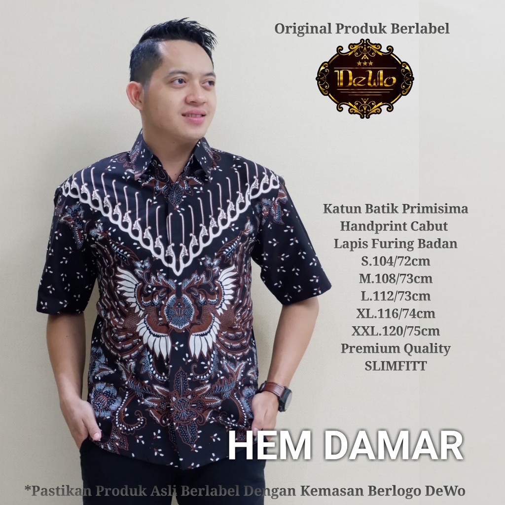 DAMAR DEWO BATIKSOLOAMANAH KEMEJA BAJU BATIK PRIA SOLO LENGAN PENDEK PANJANG LAPIS FURING ATASAN BATIK PREMIUM MODERN KATUN HALUS ADYATAMA GARDHANA WIWASATA KOPI HITAM ADIKARA RAGNALA GARUDHAYASA YUDHISTIRA PUTIH WAHYU NAGASENA NALENDRA WISANGGENI IJO