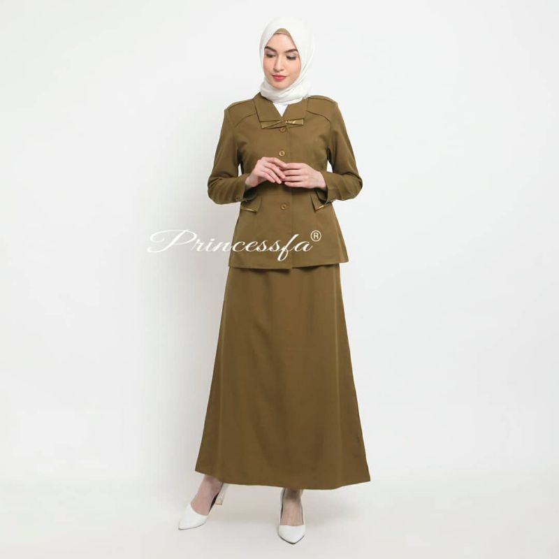 Terbaru Blazer Princessfa Seragam Baju Pemda Tua Wanita Seragam Pns Pemda Khaki Baju Guru Murah Shopee Indonesia