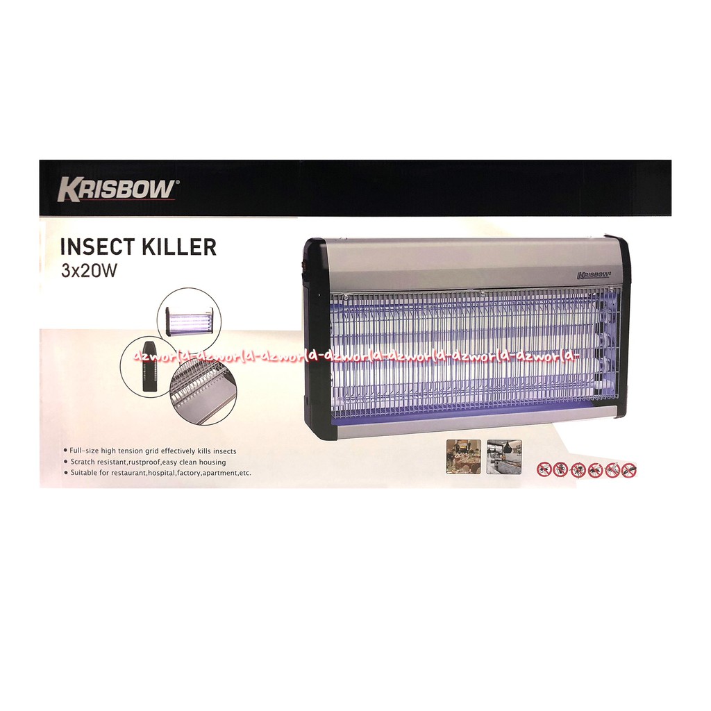 Krisbow Insect Killer 3x20w Alat Pengusir Nyamuk Serangga Alat Setrum