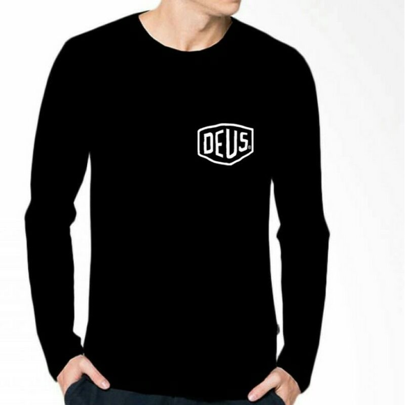 Kaos Lengan panjang unisex Logo Dewus Baju Unisex lengan panjang pakaian distro