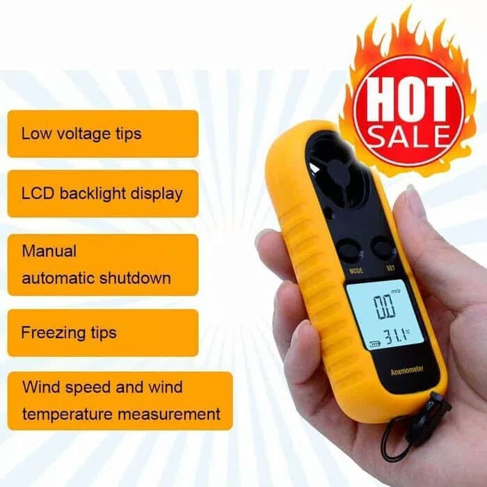 Digital Anemometer / Alat Pengukur Kecepatan Angin