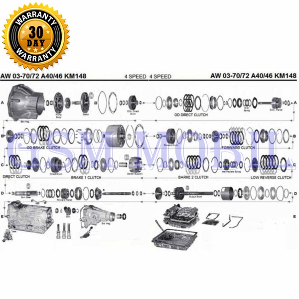 Kopling Set Matic Kijang Mitsubishi Kuda Suzuki Apv 04351-711FS - 6737