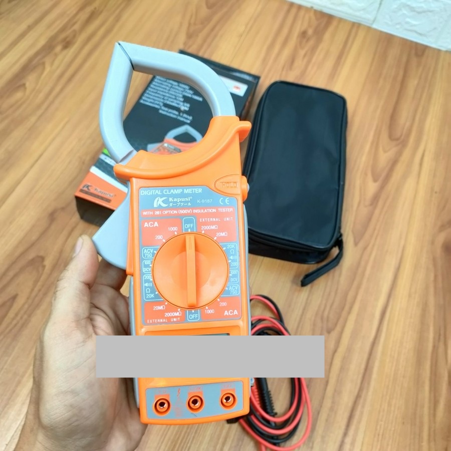 KAPUSI Tang Amper Ampere Digital Clamp Multimeter