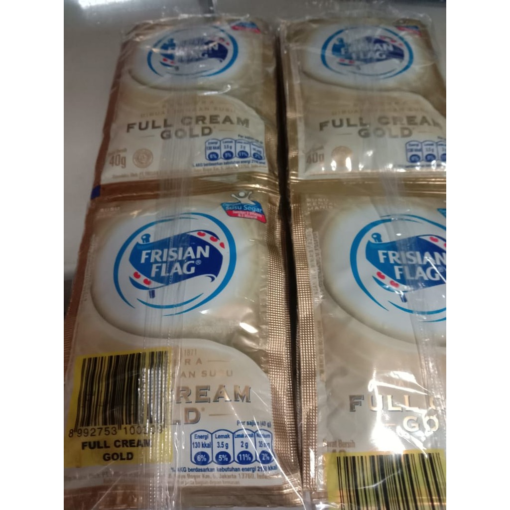 

Frisian Flag Full Cream Gold (Isi 6 Saset)