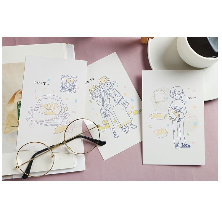 

Postcard Kartu Pos Kertas Surat Kartu Ucapan "Sweet Salt
