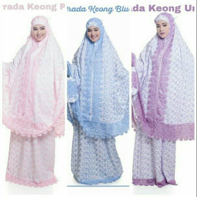 MUKENA PRADA SUTRA PARIS TAS BEHEL RENDA WARNA