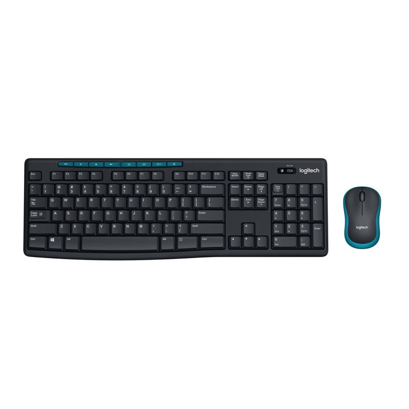 Keyboard Mouse Wireless LOGITECH MK275 Full-Size Wireless Combo - Black - ORIGINAL RESMI