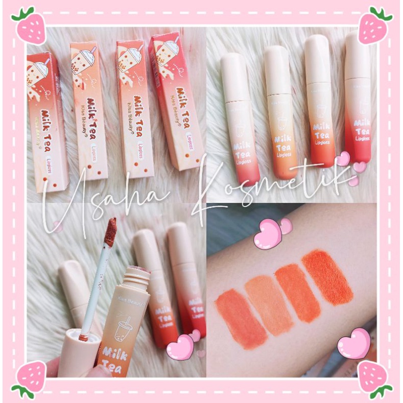 PROMO!! LIPGLOSS KISS BEAUTY MILK TEA BEST SELLER NO. 70252