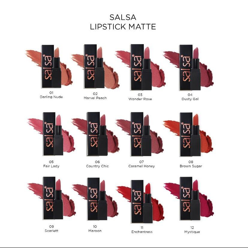 Salsa Lip Cream Dynamatte Original Lipstik Matte Tahan Lama Kualitas Premium BPOM