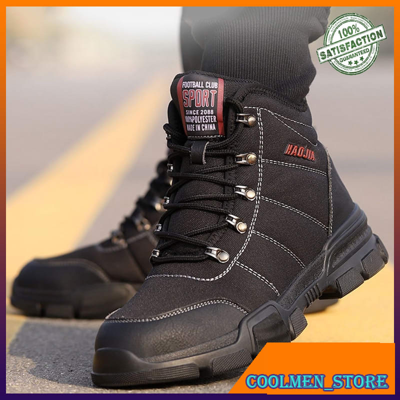 Sepatu Kerja Safety Pria Dropship Mens Steel Toe Work Safety Shoes Casual Breathable Outdoor