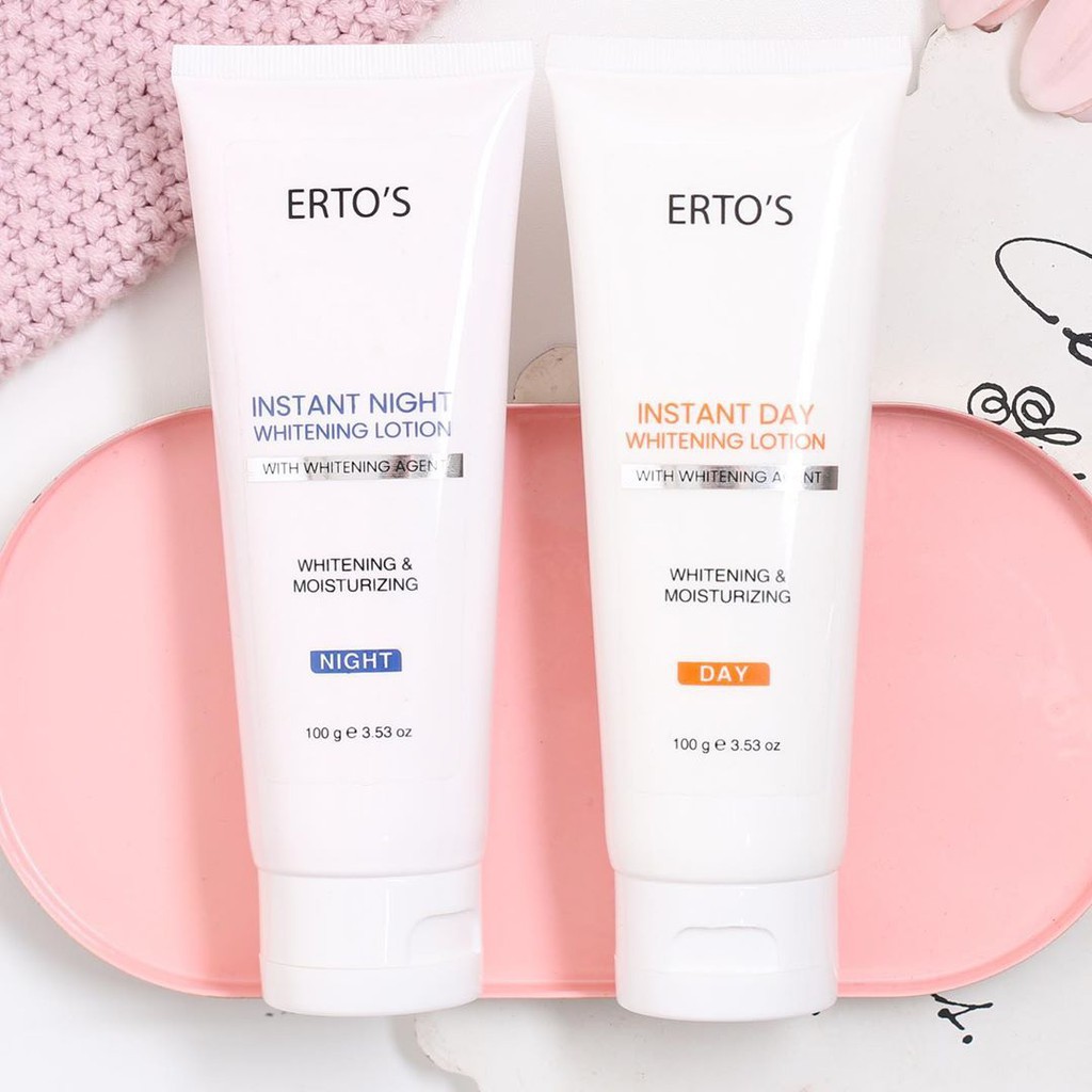 [ORI] Paket Body Lotion Instant Day &amp; Night Whitening Membuat Kulit Cerah dan Glowing dalam 7 Hari