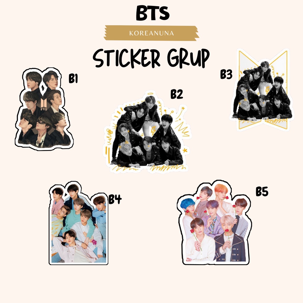 Jual Stiker Kpop Idol Korea Btes Grup Aesthetic Berkualitas Premium ...