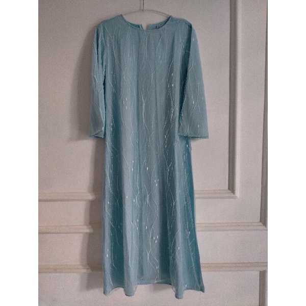 Dress kondangan biru muda by butik chlaris (preloved)