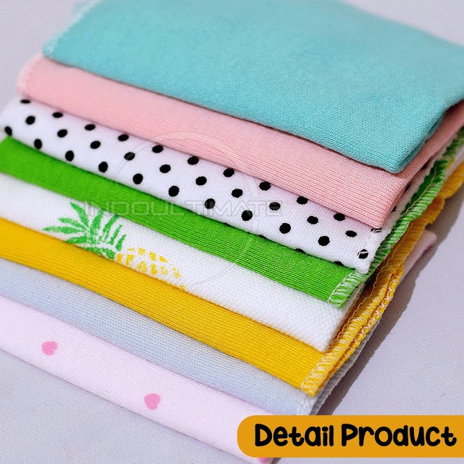 8 Pcs Washcloth Sapu Tangan Wash Lap Bayi Lap Mandi Bayi 8in1 Handuk bayi Baby Wash Lap WL-02