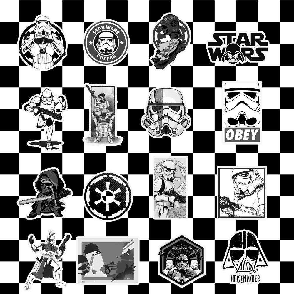 Lanfy Stiker Graffiti Star Wars Multifungsi Bahan PVC Anti Air Untuk Mobil / Gitar / Notebook