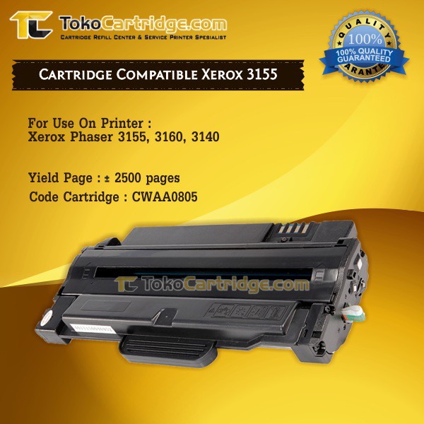 Cartridge Toner Remanufactured Xerox 3155 3160 3140