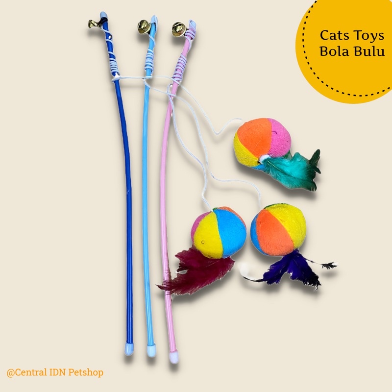 MAINAN KUCING STICK LAKA 40cm