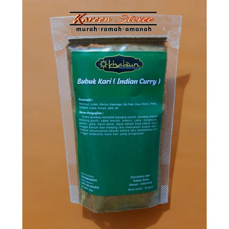 

Bumbu Kari instan merk Khabun 50gr
