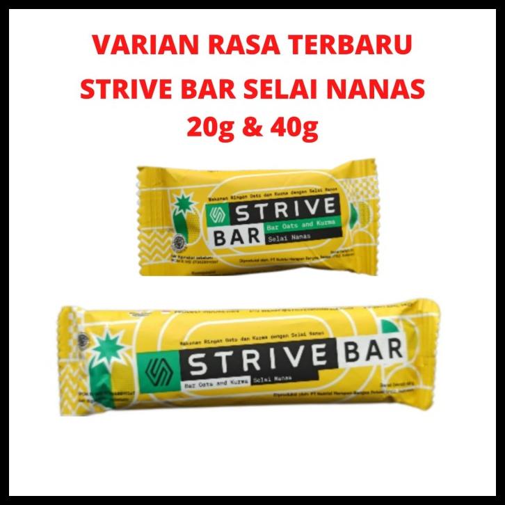 

Strive Bite Selai Nanas Nastar Energy Bar Satuan