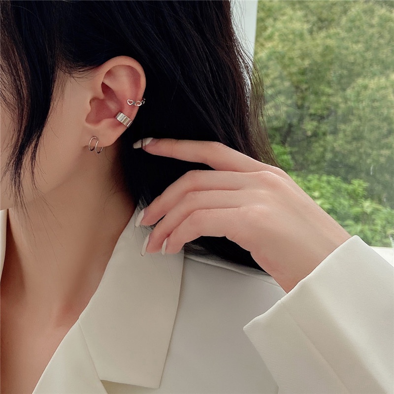 3Pcs Ear Cuff Gold Non-Piercing Ear Clips Cartilage Earring Jewelry For Women Wholesale Fashion Jewelry Gifts New