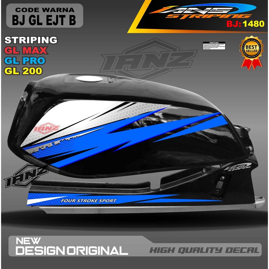 Jual Stiker Striping Motor Gl Max Gl Pro Stiker Motor Striping Gl