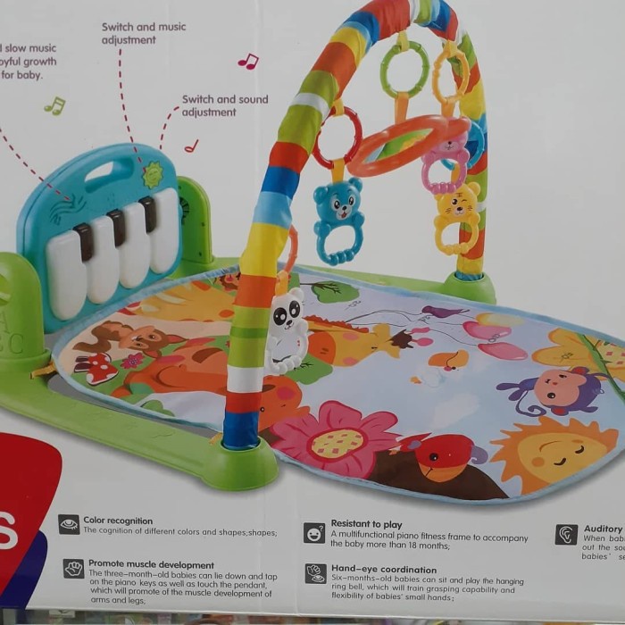 Baby Fitness Rack Playmat Piano Playgym