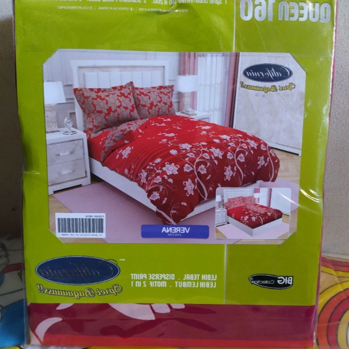 California Sprei Abstrak Adem Murah 160x200 Bahan Katun Sprey Kalifornia Dewasa - Ijn Plaza
