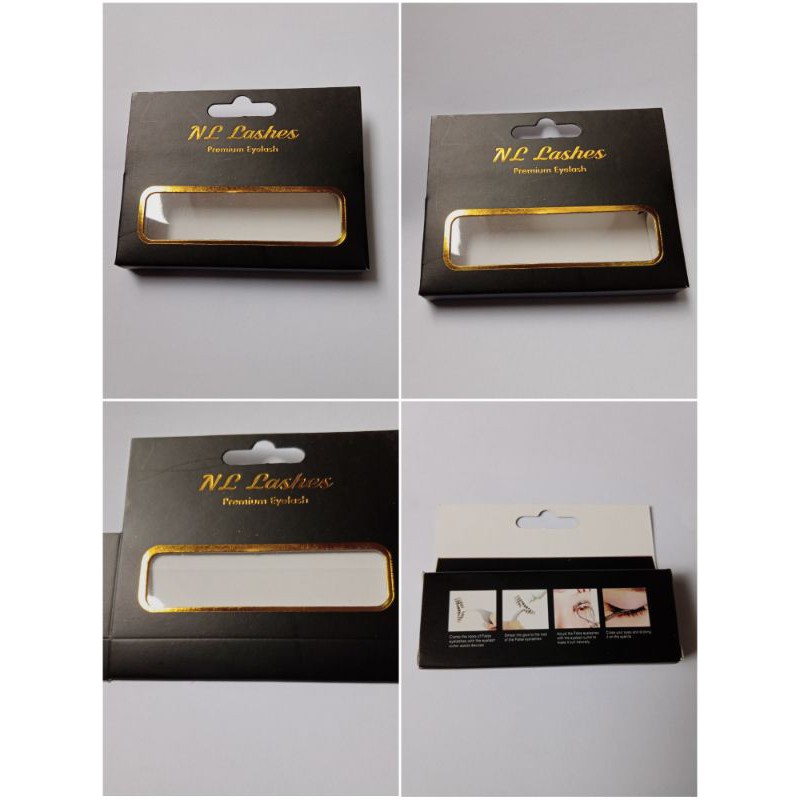 

Dus Box Bulu mata Hanger doff Hotprint min.1000 pcs