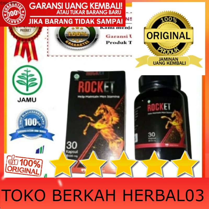 100% ASLI Terbaik Obat Rocket Original Asli Suplemen Pria