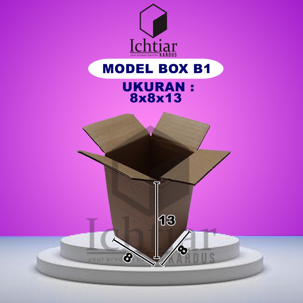

Karton / Kardus / Box Packing Ukuran 8x8x13 Cm