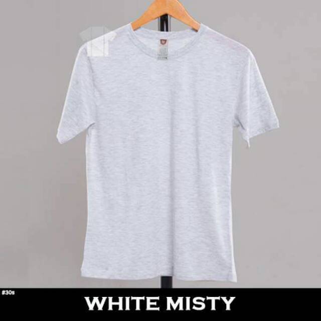 Kaos Polos White Misty