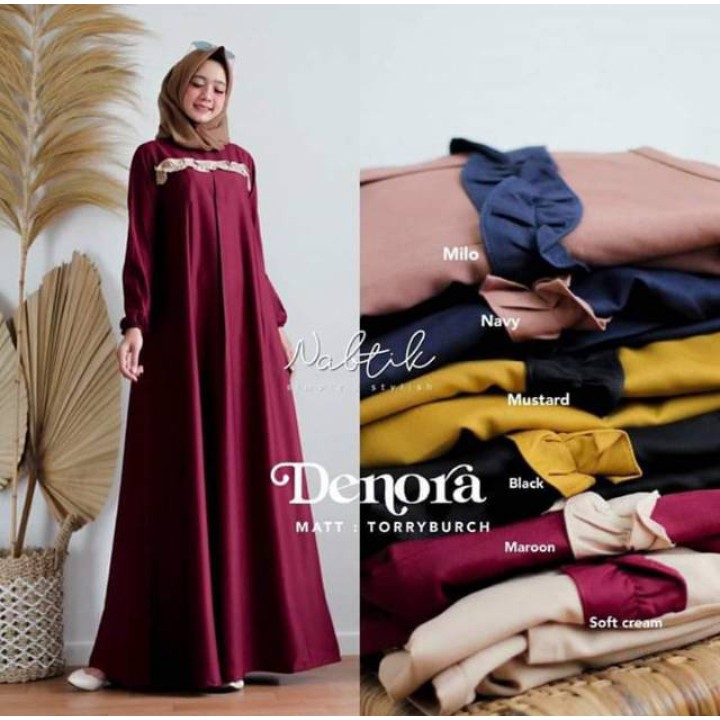 DENORA MAXY DRESS | TERBARU [BEST SELLER] / GAMIS TERBARU / GAMIS MURAH / KUDUS / GROSIR GAMIS