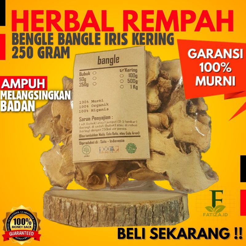 

BENGLE BANGLE IRIS KERING 250gr - Zingiber montanum - MURNI - JSR - REMPAH