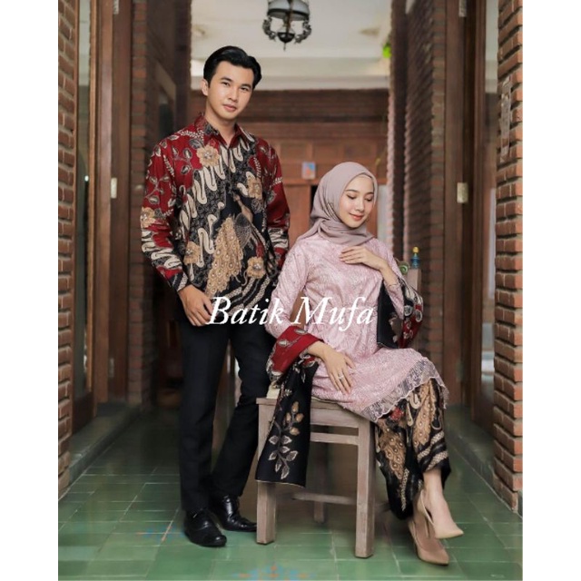 kebaya batik couple MECA Tunik Dusty | kebaya lamaran