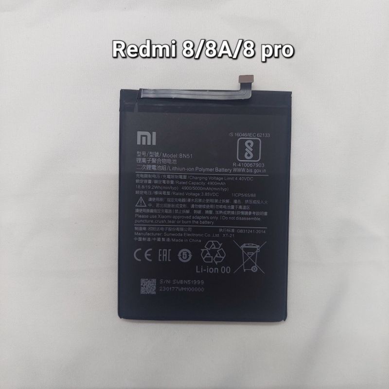 baterai Redmi 8/Redmi 8A/Redmi 8 pro