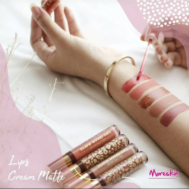 MORESKIN LIPCREAM MATTE NASA NO 33 COKLAT NUDE ORIGINAL