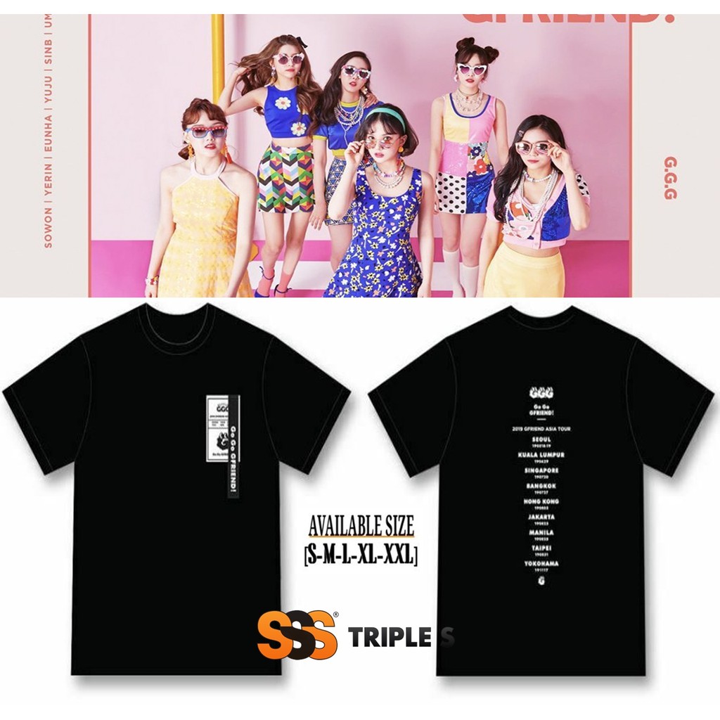UNOFFICIAL T-SHIRT GFRIEND 2019 ASIA TOUR KAOS KPOP GFRIEND