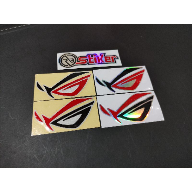 Sticker asus rog stiker cutting logo rog hp laptop komputer