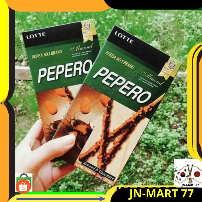 

MAKANAN KOREA/KOREAN FOOD/MAKANAN KOREA HALAL/SNACK KOREA IMPORT LOTTE PEPERO ALMOND ORIGINAL