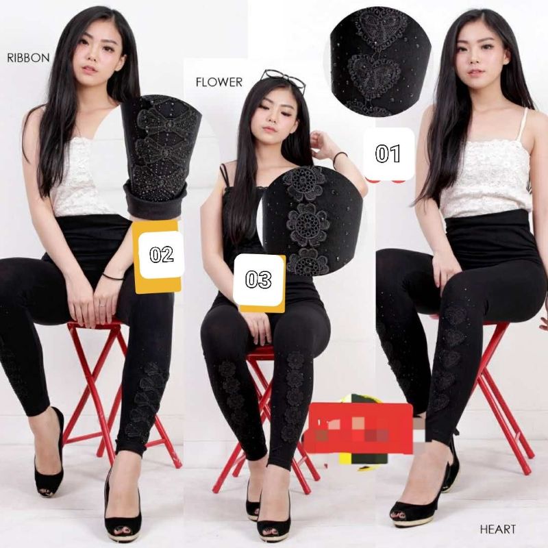 (UP TO 85KG) LEGGING IMPORT TEBAL MUTIARA / LEGGING IMPORT MOTE / HW LEGGING IMPORT RENDA JUMBO BIGSIZE WANITA CEWEK / LEGGING FASHION / LEGGING SPORT / LEGGING CEWEK