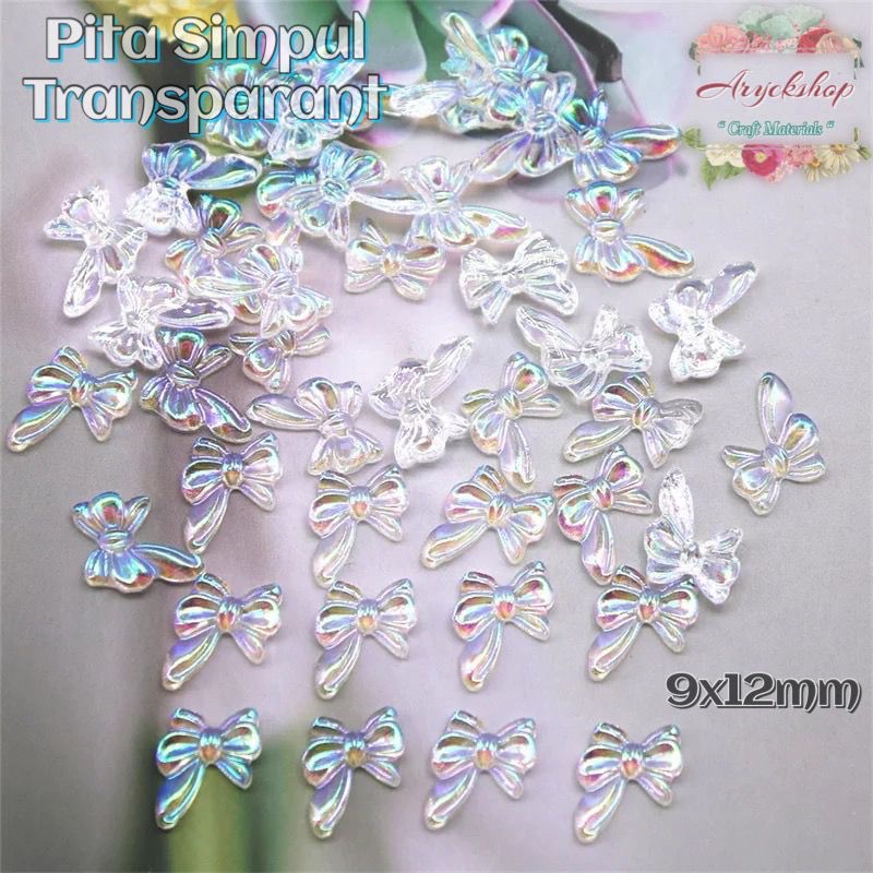 PITA TRANSPARANT NAILART HIASAN TASBIH DIGITAL SWAROVSKI AKSESORIS BAHAN