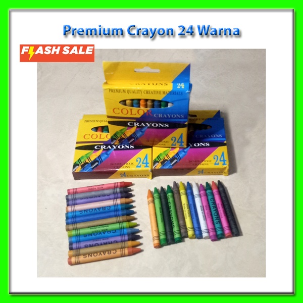 

Oil Pastel 24 Warna - Crayon 24 warna - Pewarna Gambar 24 warna