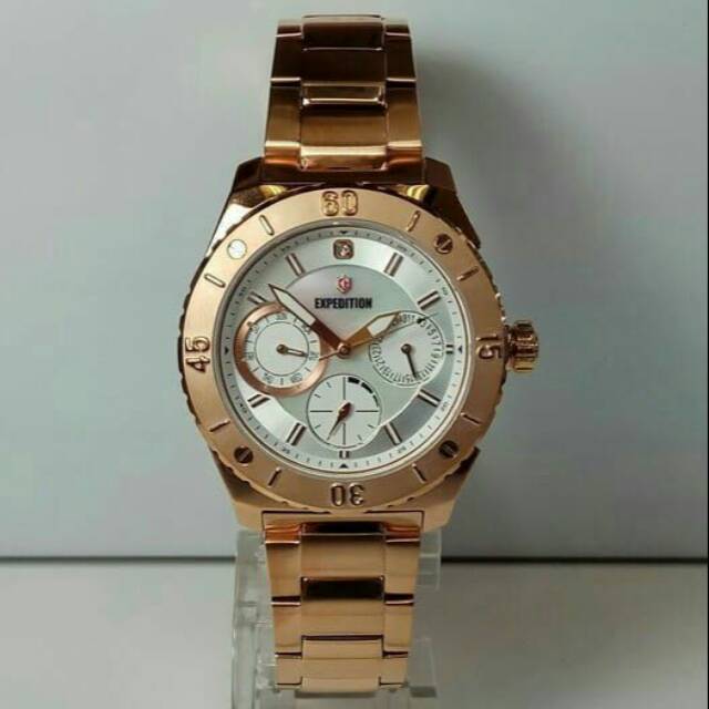 PROMO ORIGINAL.. Jam Tangan WANITA EXPEDITION RANTAI GOLD TIPE Ep6758 ORIGINAL