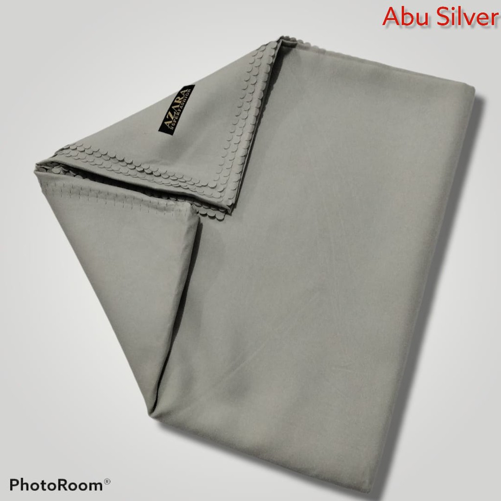 PROMO!!! Hijab Segi Empat Voal Oscara Lasercut/Krudung Voal Azara Termurah-Silver