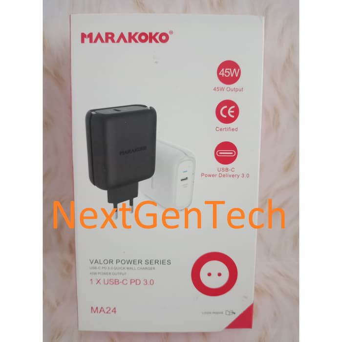 Marakoko Type C Wall Charger 45W PD Charger Quick Charging MA24