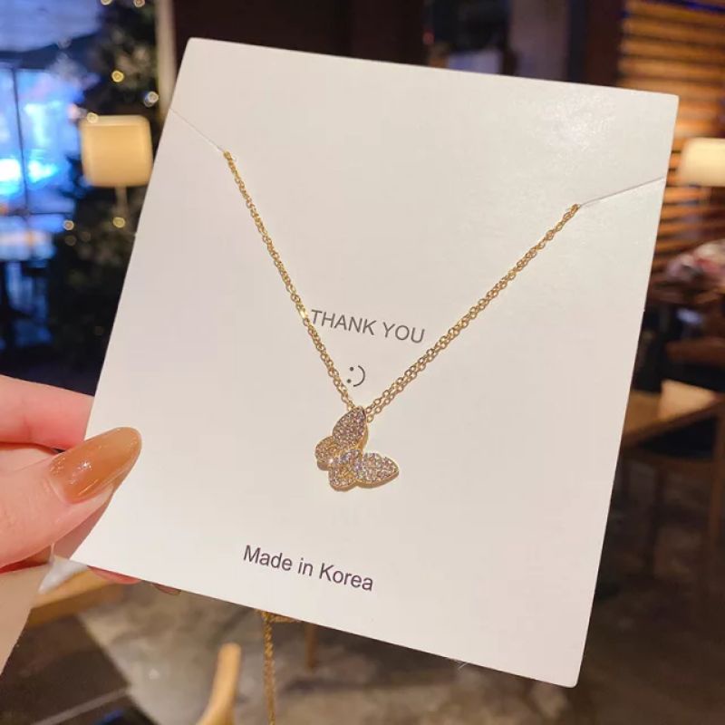 KALUNG KUPU KUPU TITANIUM MEWAH/LUXURY NECKLACE